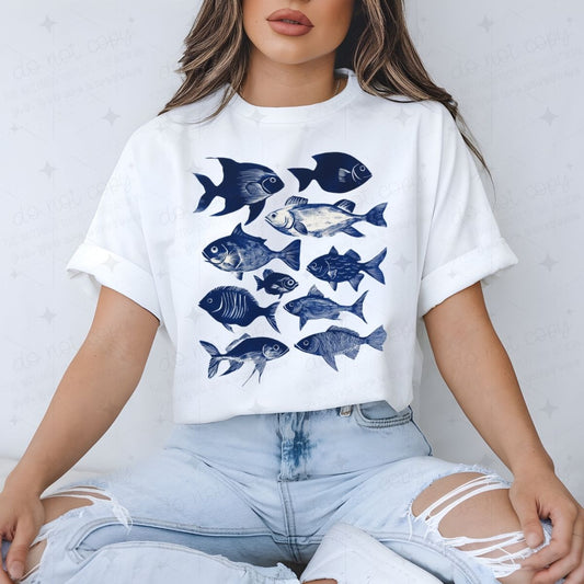 FISH GRID - DTF TRANSFER