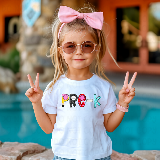 SCHOOL ALPHA GRADES - DTF TRANSFER