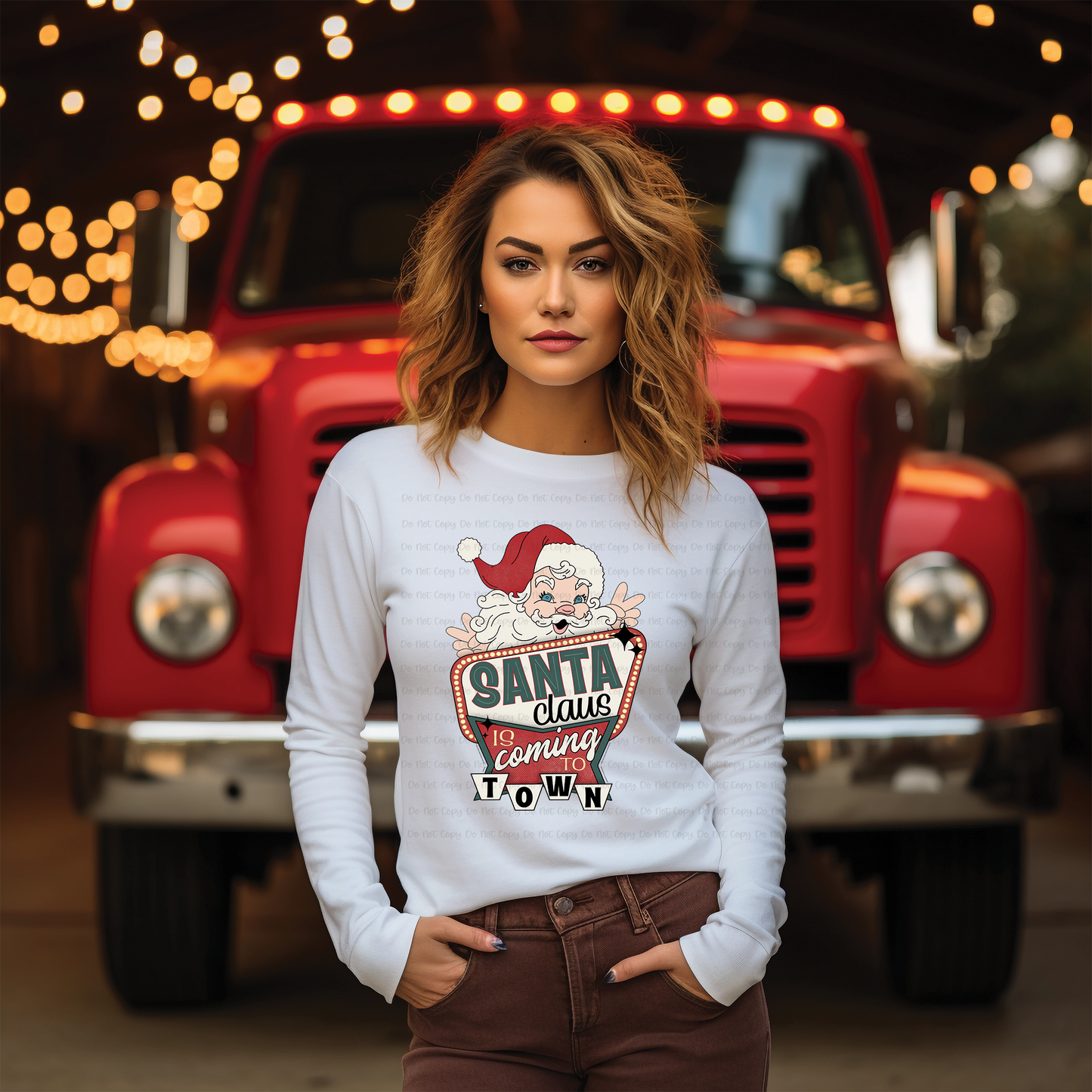 SANTA CLAUS IS COMING TO TOWN - DTF TRANSFER