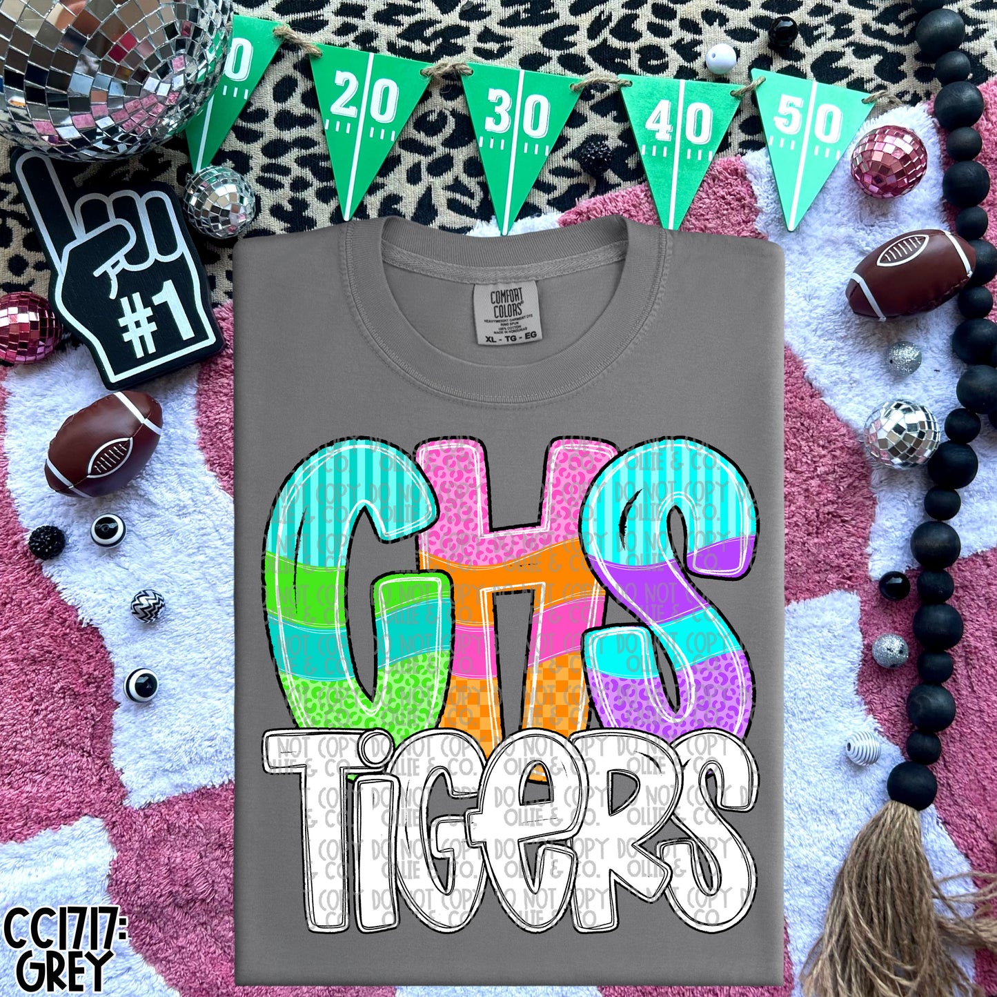 SCHOOL INITIAL BRIGHT SCHOOL SPIRIT - MOCKUP ONLY