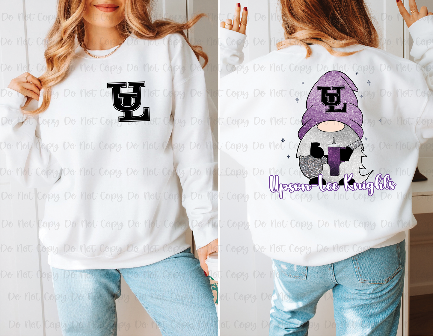 BOUJEE GNOME SCHOOL - FRONT+BACK - CUSTOM TRANSFER