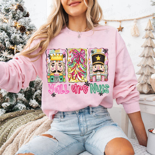 COQUETTE Y'ALL ARE NUTS - DTF TRANSFER