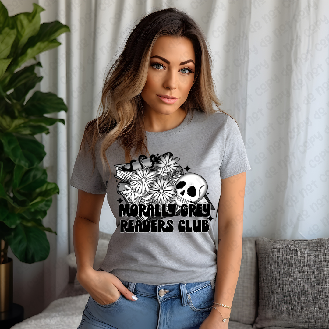 MORALLY GREY READERS CLUB  - DTF TRANSFER