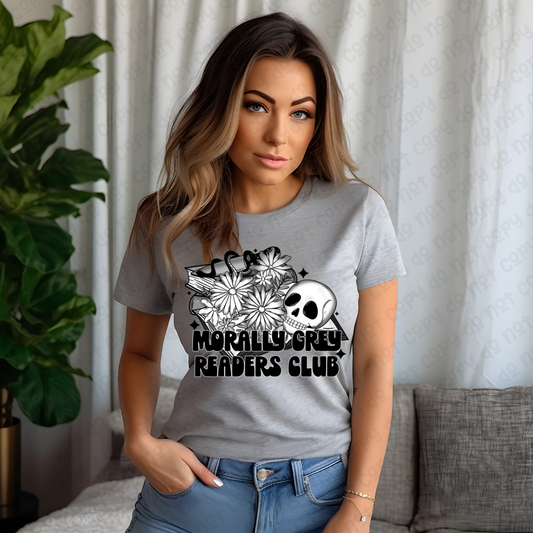 MORALLY GREY READERS CLUB  - DTF TRANSFER