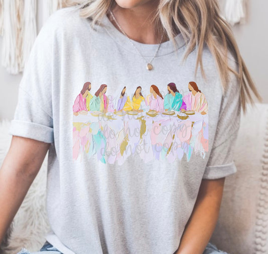 LAST SUPPER WATERCOLOR - DTF TRANSFER
