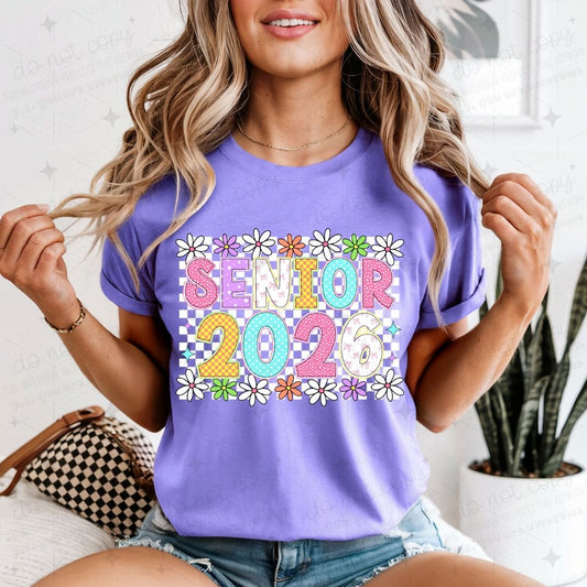 SENIOR 2026 - WHITE - DTF TRANSFER