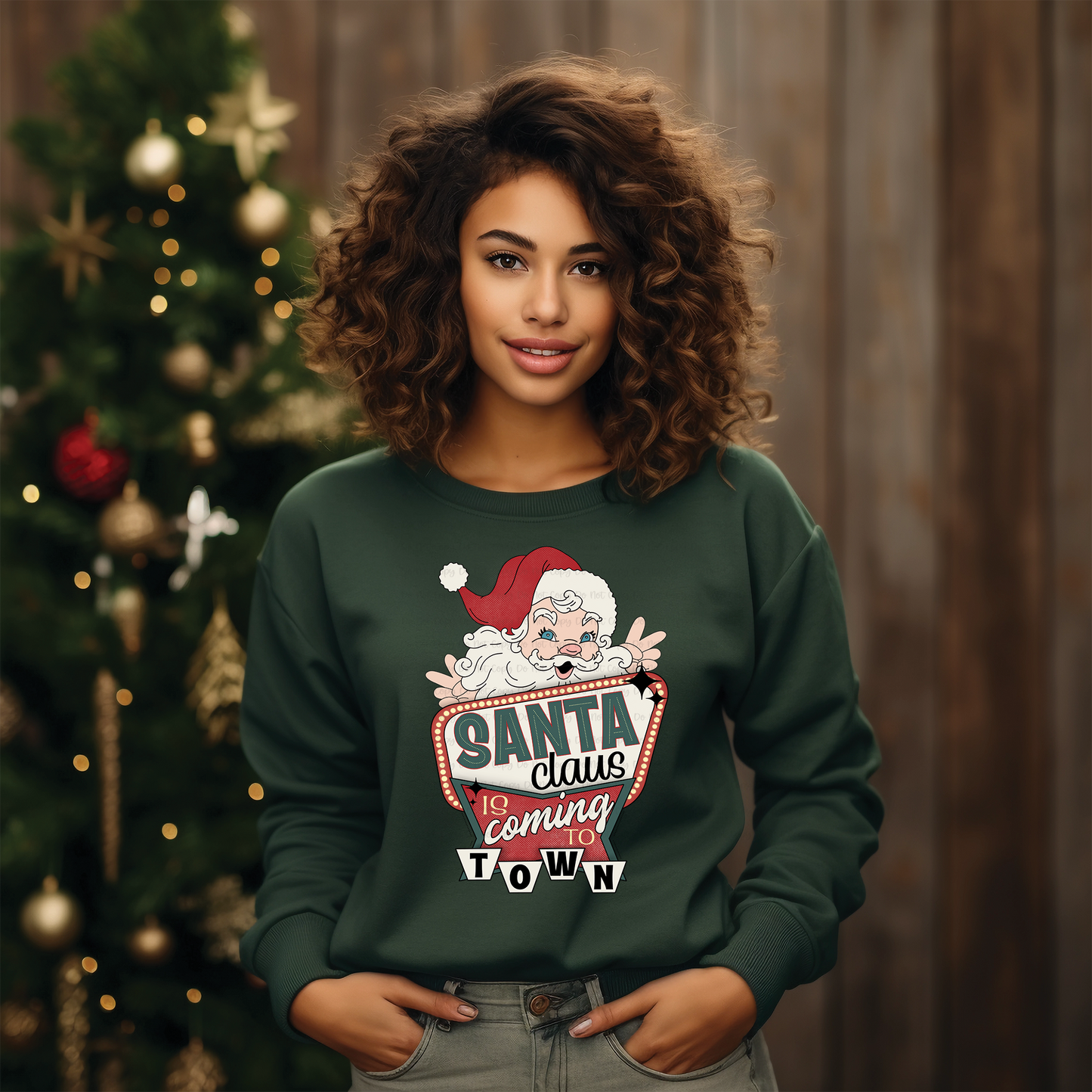 SANTA CLAUS IS COMING TO TOWN - DTF TRANSFER