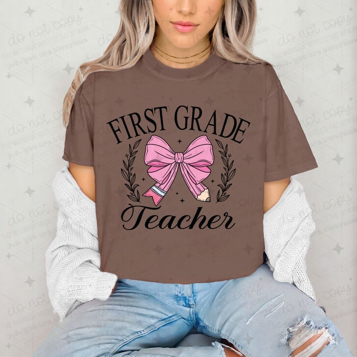 COQUETTE FIRST TEACHER - DTF TRANSFER