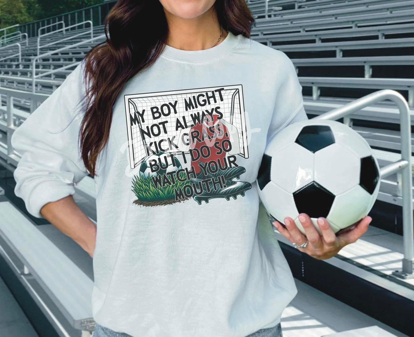 MY KID MAY NOT ALWAYS KICK GRASS  - DTF TRANSFER