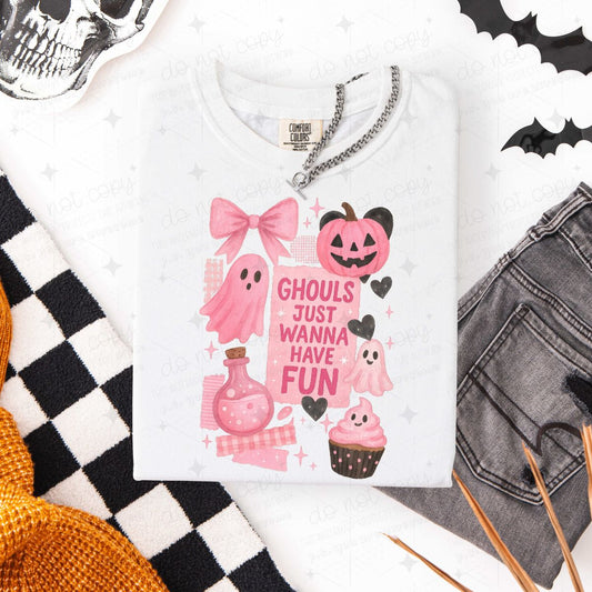 COQUETTE GHOULS JUST WANNA HAVE FUN - DTF TRANSFER