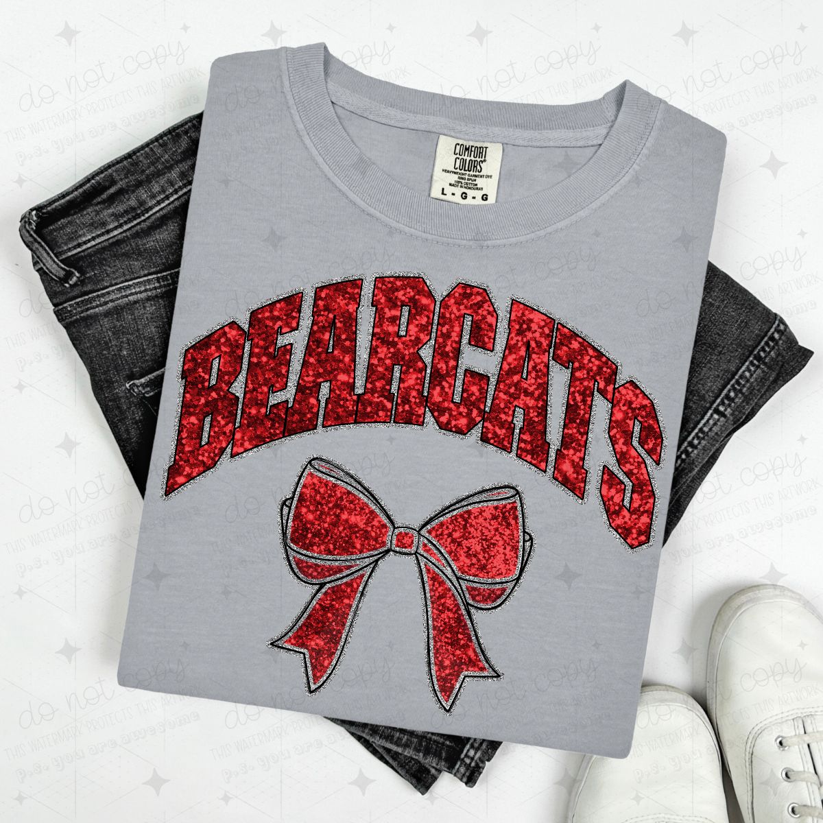 COQUETTE MASCOTS - FAUX SEQUIN - DTF TRANSFER