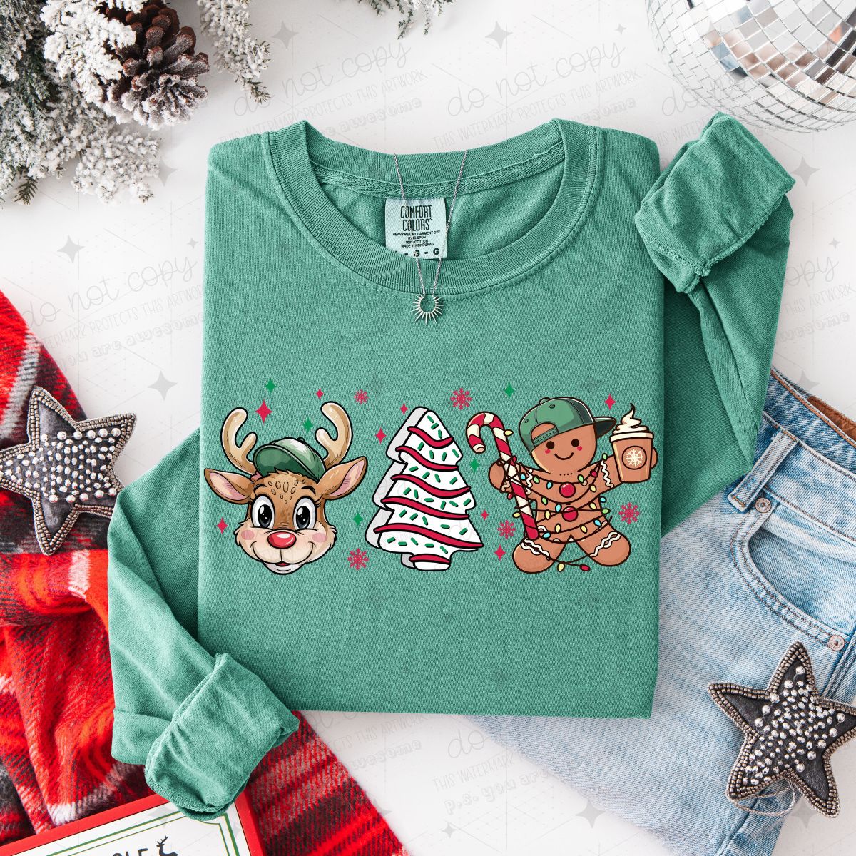 BOY CHRISTMAS DOODLE - DTF TRANSFER