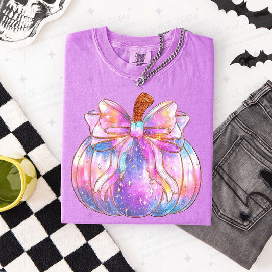 COQUETTE IRIDESCENT PUMPKIN - DTF TRANSFER