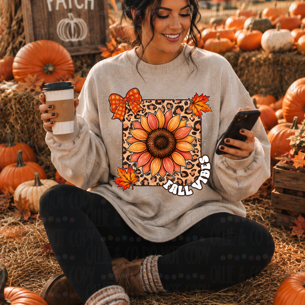 FALL VIBES SUNFLOWER - DTF TRANSFER