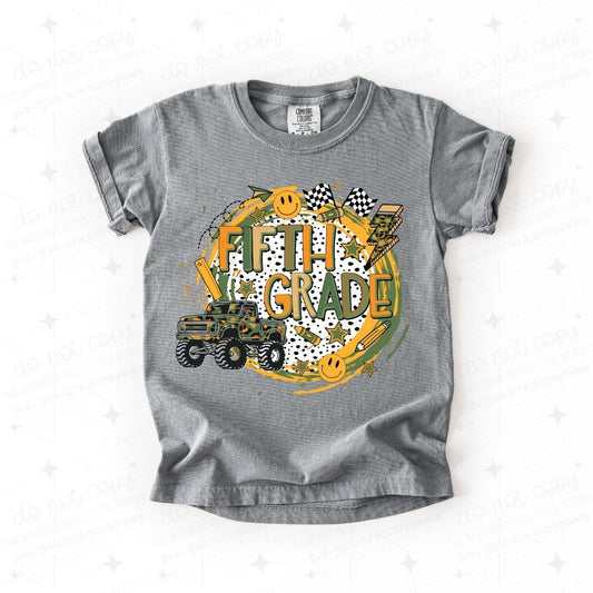 MONSTER TRUCK FIFTH GRADE - DTF TRANSFER