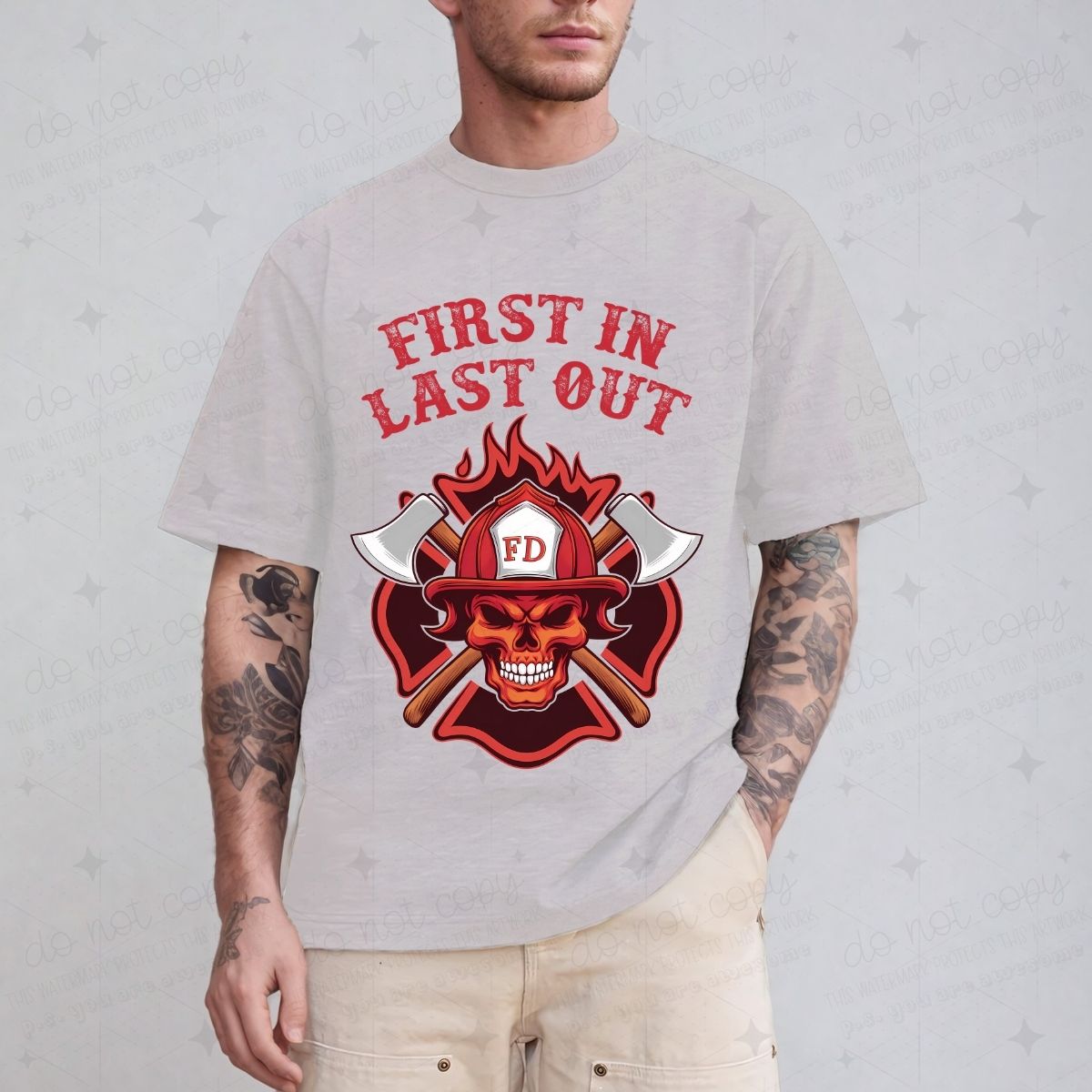 FIRST IN LAST OUT - DTF TRANSFER