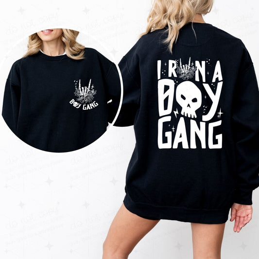 I RUN A BOY GANG - FRONT+BACK - DTF TRANSFER