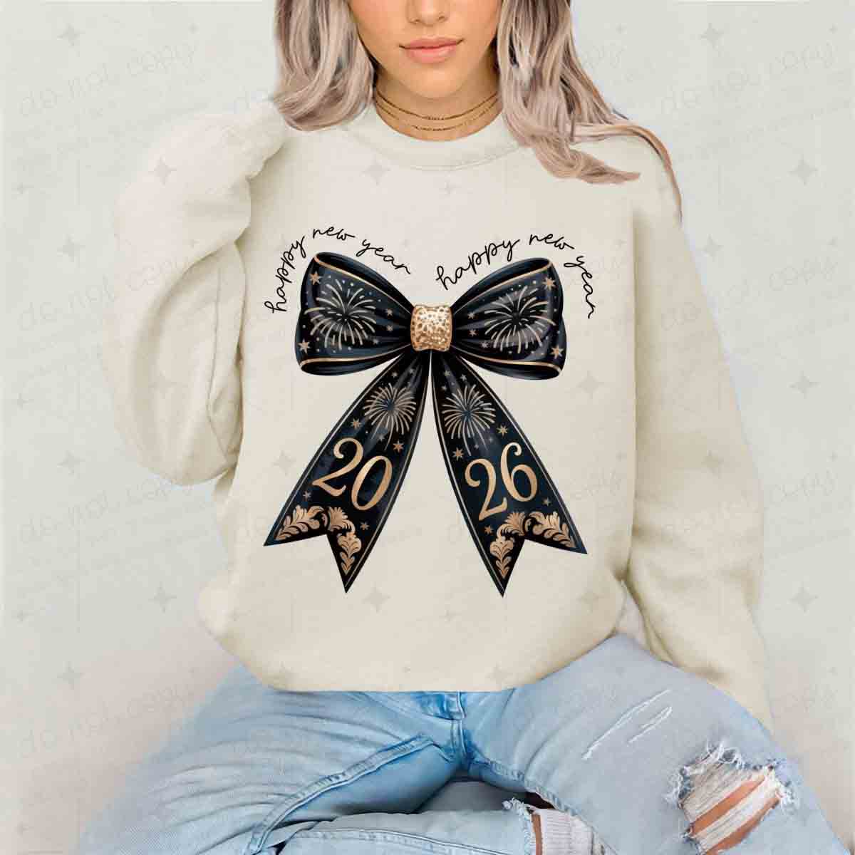 COQUETTE HAPPY NEW YEAR 2026 - DTF TRANSFER