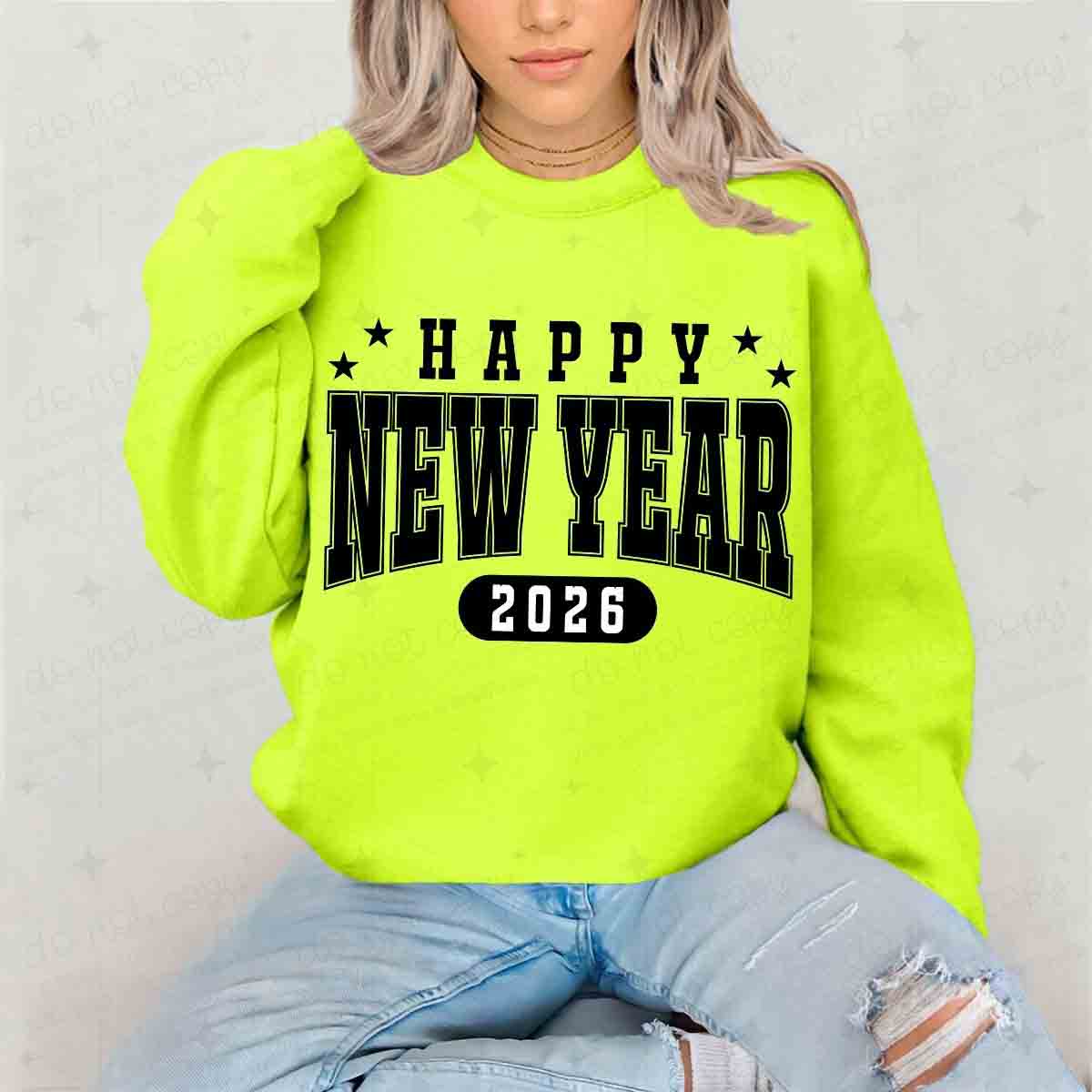 HAPPY NEW YEAR 2026 - DTF TRANSFER