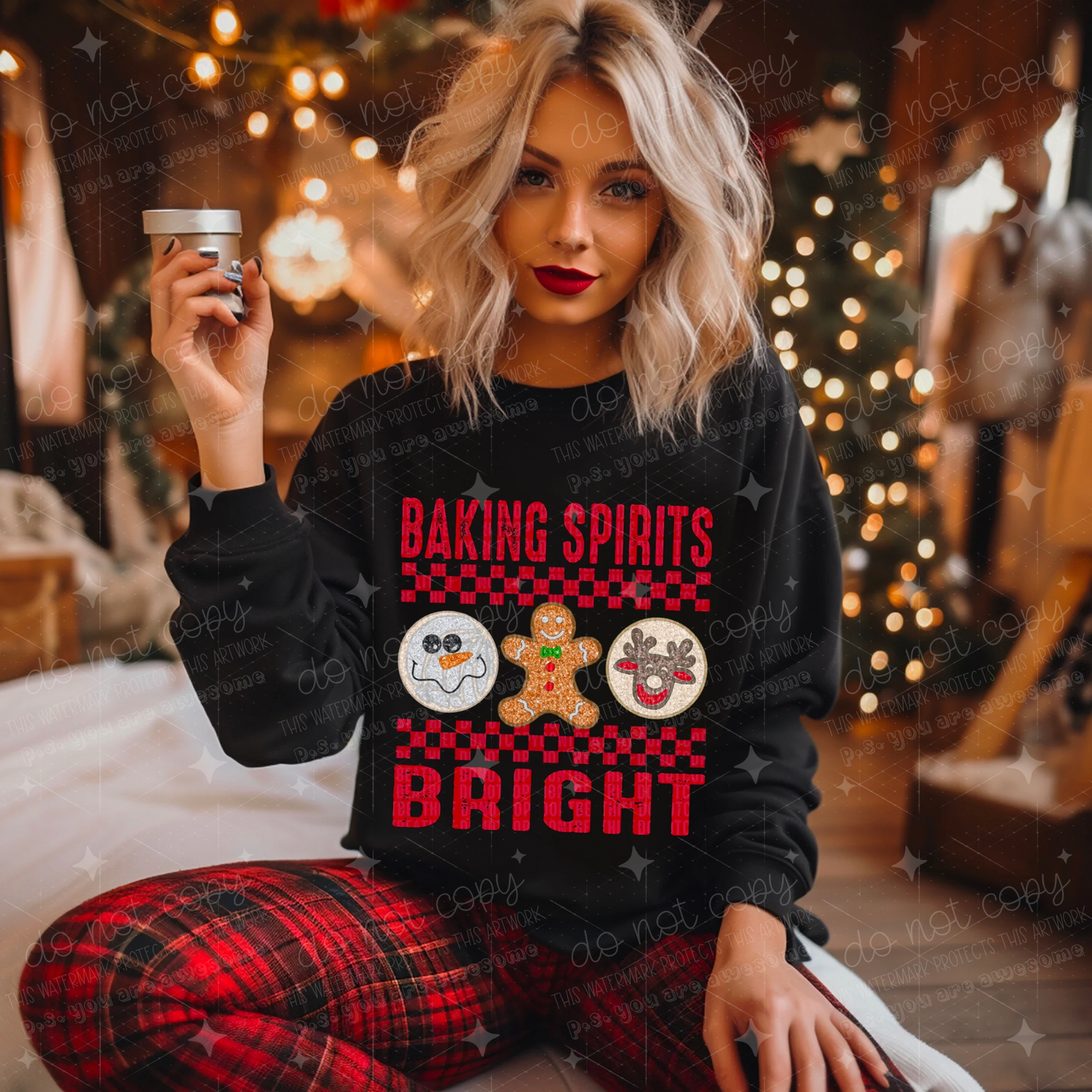 BAKING SPIRITS BRIGHT - DTF TRANSFER