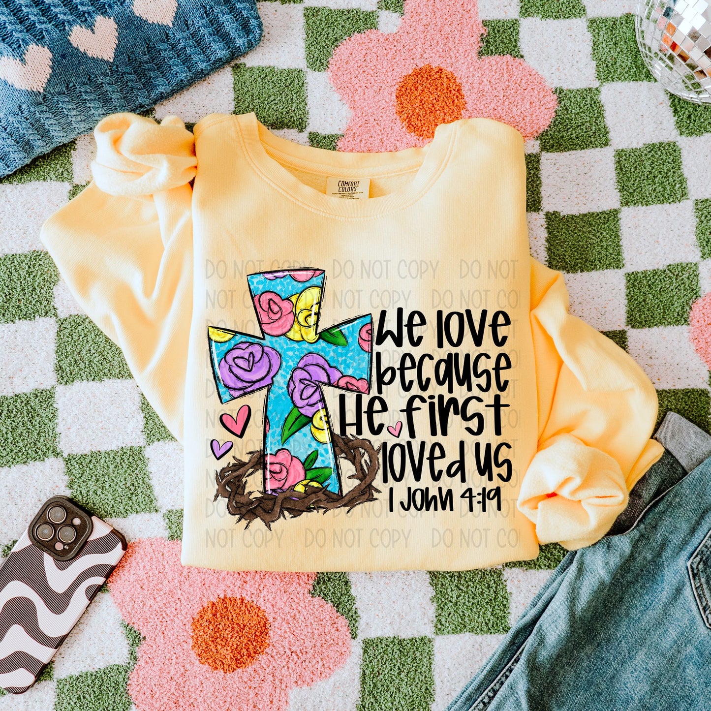 WE LOVE BECAUSE - DTF TRANSFER