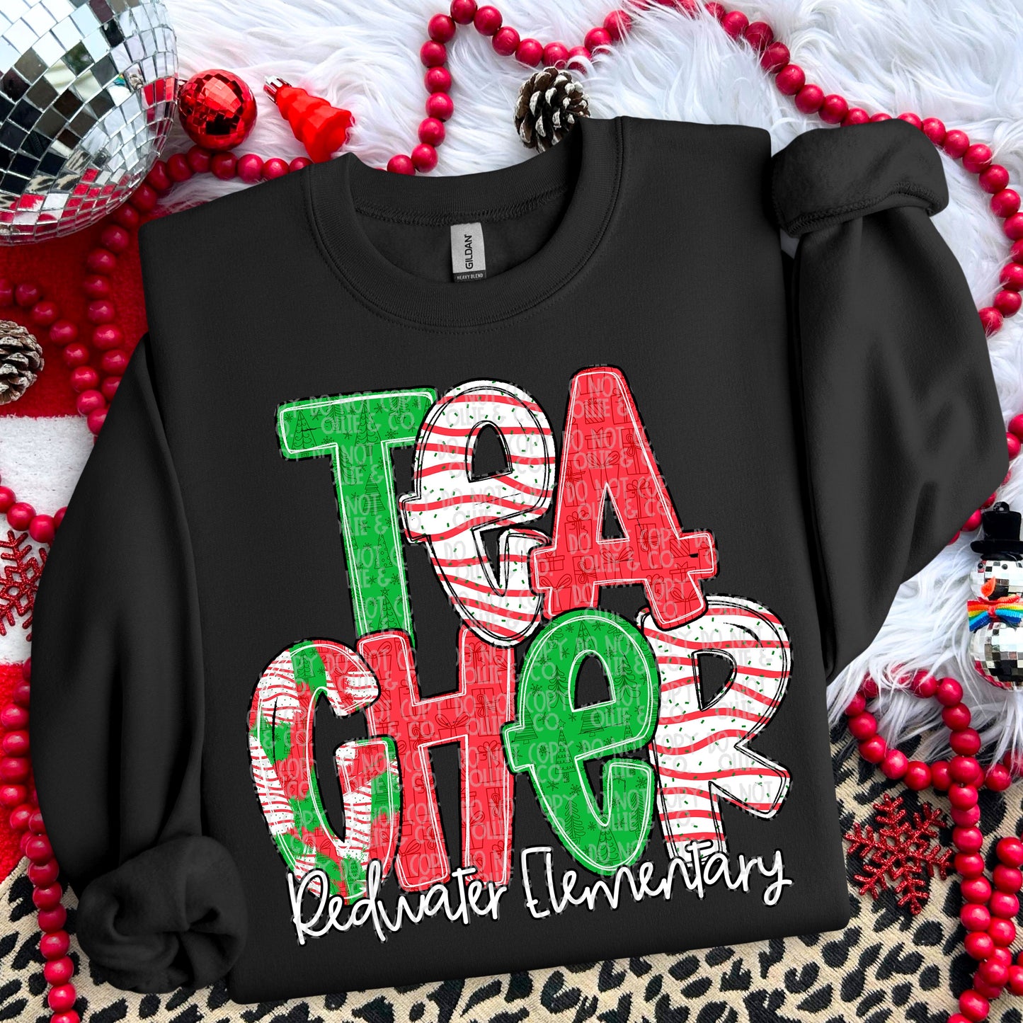 HAND LETTERED CHRISTMAS NAMES *OLLIE & CO. EXCLUSIVE* - CUSTOM TRANSFER
