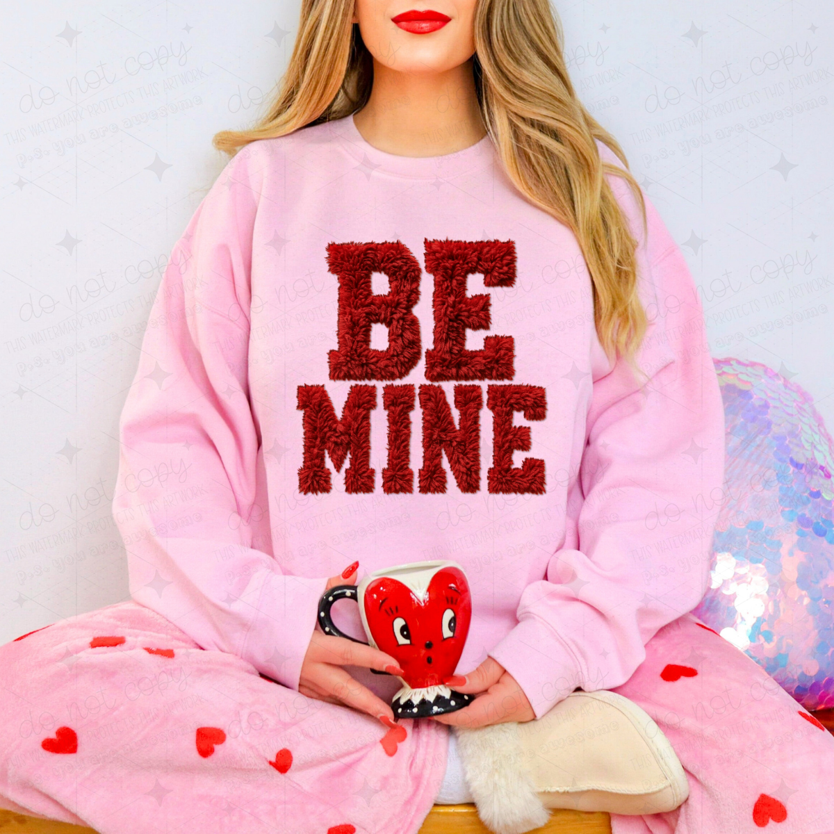 BE MINE - FAUX YARN - DTF TRANSFER