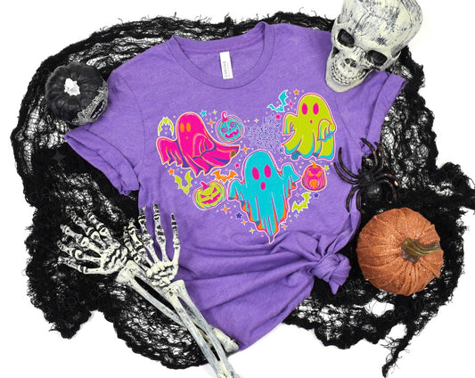 NEON GHOST HEART - DTF TRANSFER