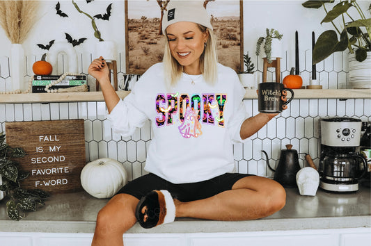 SPOOKY NEON GHOST - DTF TRANSFER