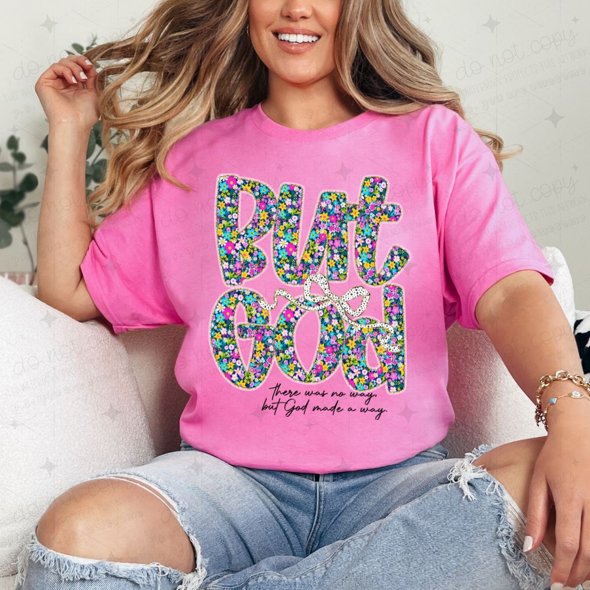 COQUETTE BUT GOD - COMPLETED TEE