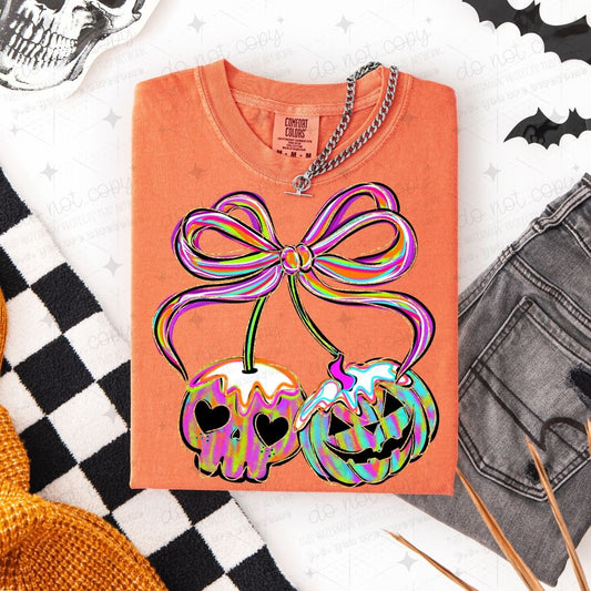 COQUETTE SKELLIE & JACK O LANTERN CHERRIES - DTF TRANSFER