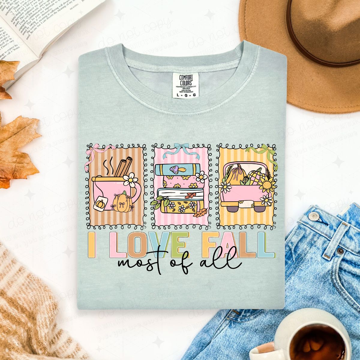 COQUETTE I LOVE FALL MOST OF ALL - DTF TRANSFER