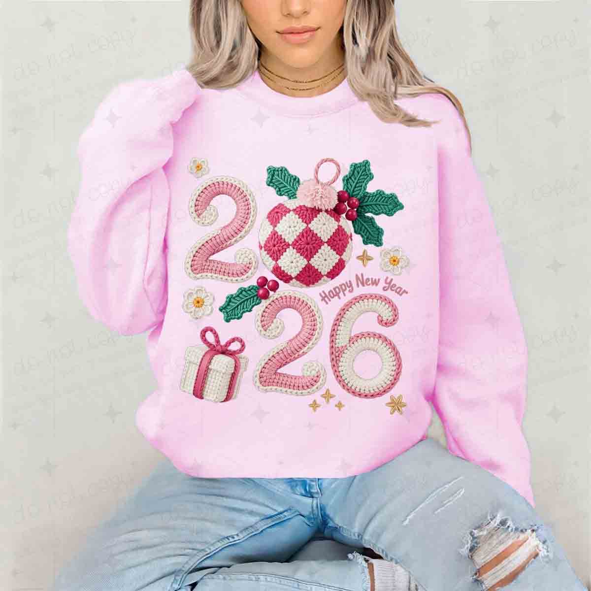 2026 HAPPY NEW YEAR - GIFTS + ORNAMENTS +FAUX YARN - DTF TRANSFER