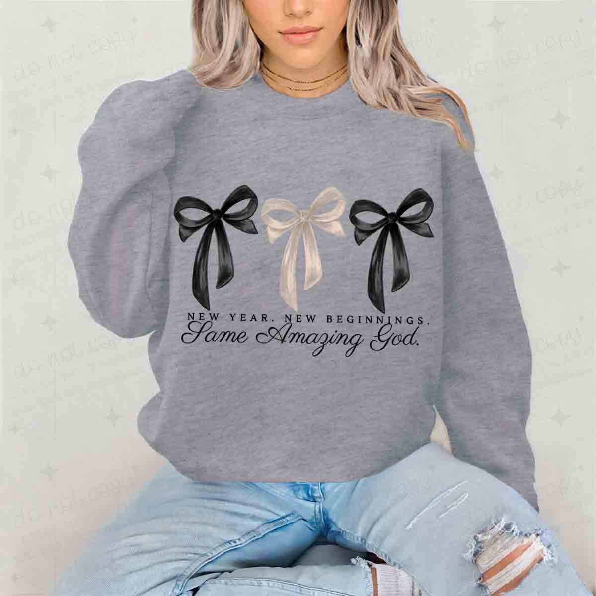 COQUETTE NEW YEAR, NEW BEGINNINGS. SAME AMAZING GOD - DTF TRANSFER