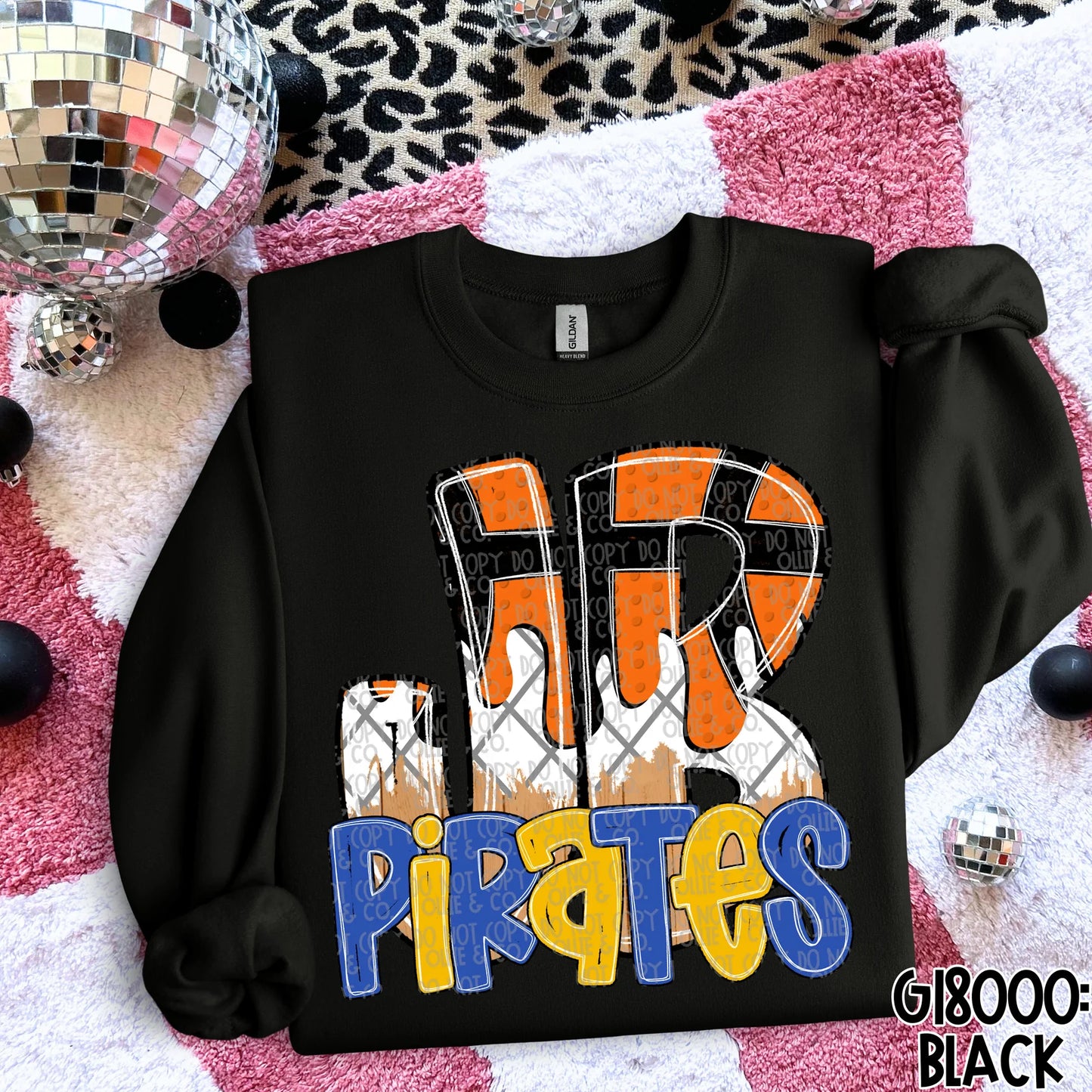 ICE CREAM DRIP BASKETBALL SCHOOL SPIRIT - MOCKUP ONLY