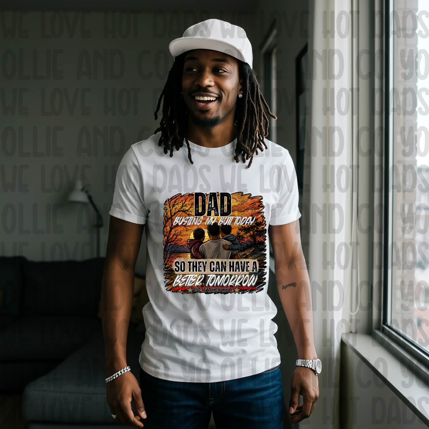 DAD BUSTING MY BUTT DARK - DTF TRANSFER