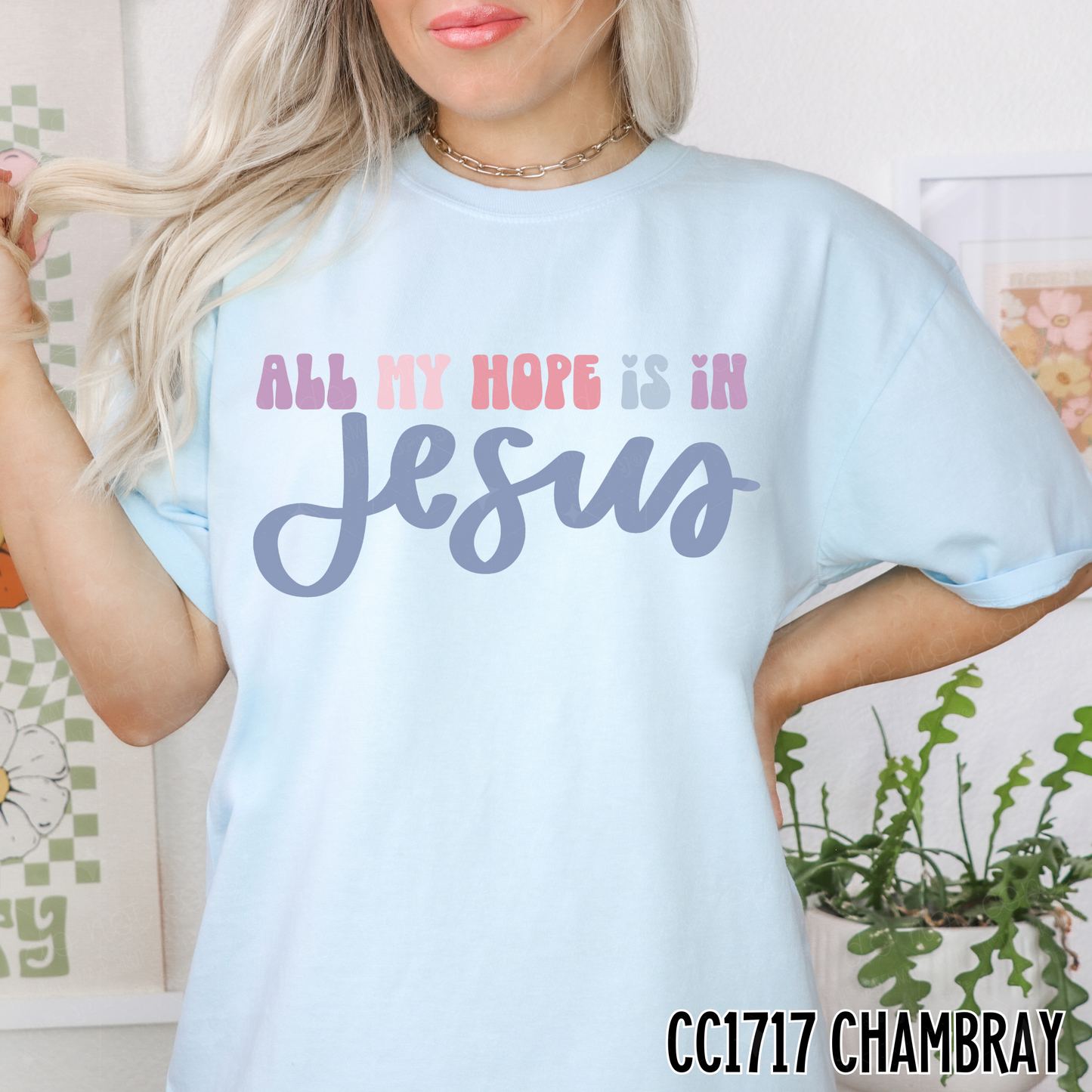 ALL MY HOPE IS IN JESUS - DTF TRANSFER