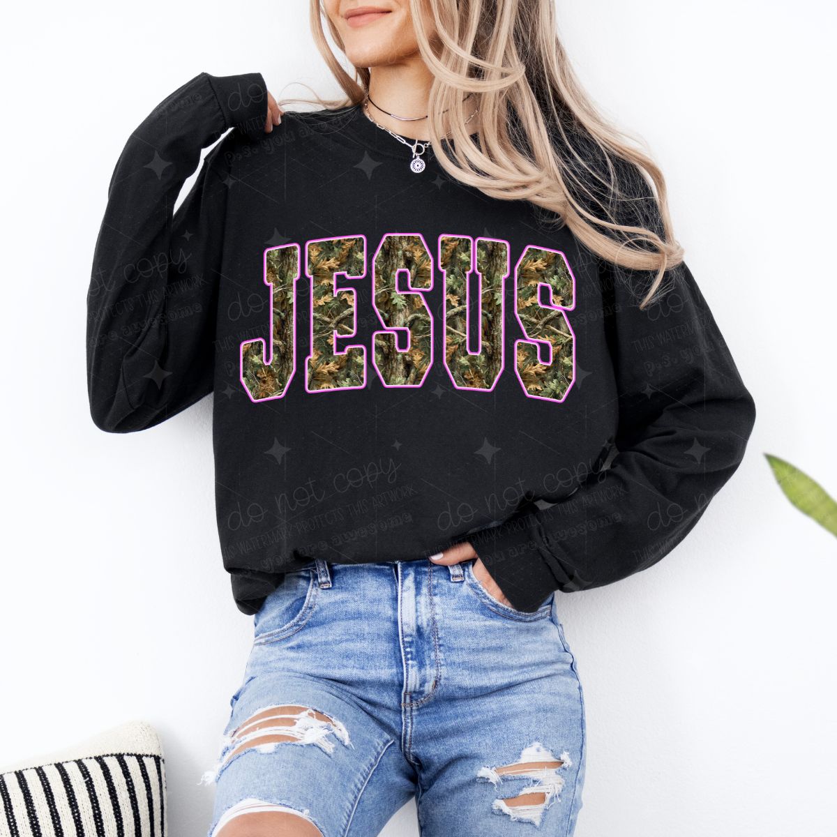 CAMO JESUS - COMPLETED TEE