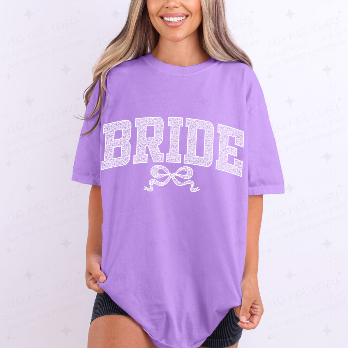 COQUETTE BRIDE - FAUX LACE - DTF TRANSFER
