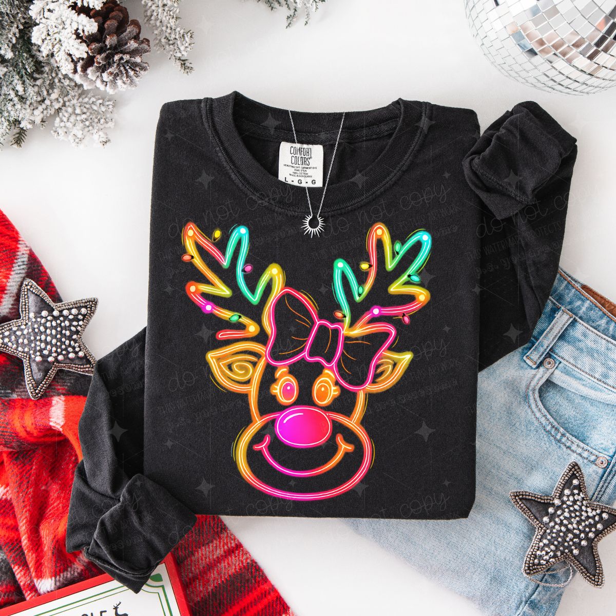 COQUETTE BRIGHT REINDEER - DTF TRANSFER