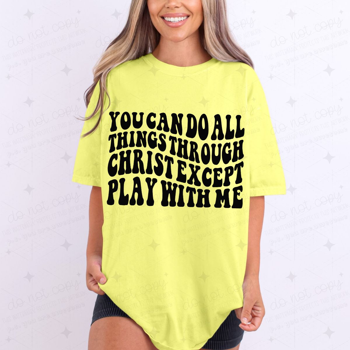 EXCEPT PLAY WITH ME - COMPLETED TEE