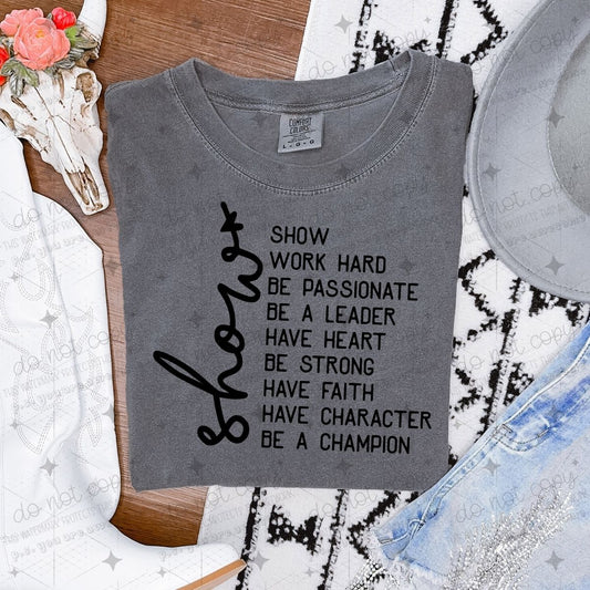 SHOW *BLACK* - DTF TRANSFER