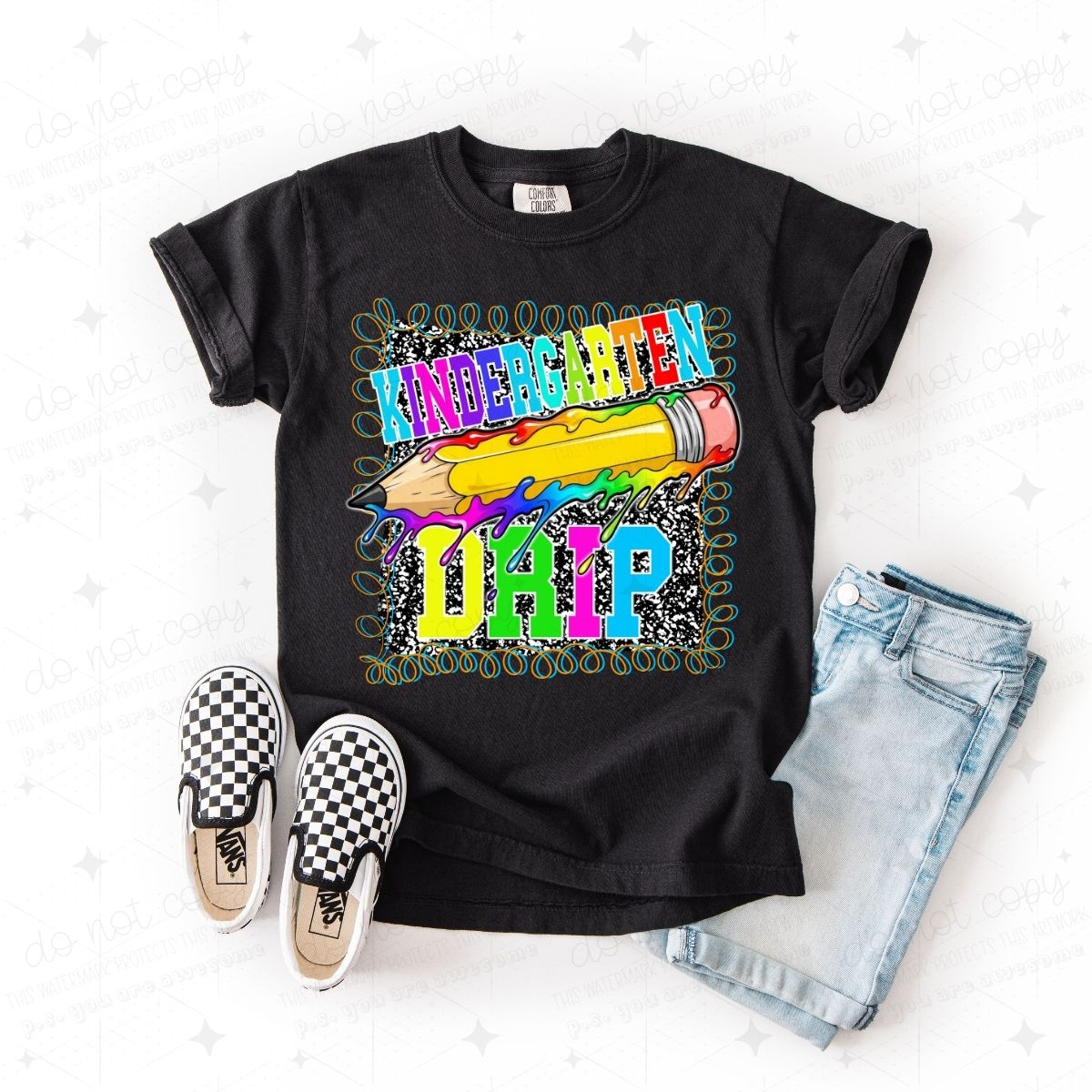 KINDERGARTEN DRIP - DTF TRANSFER