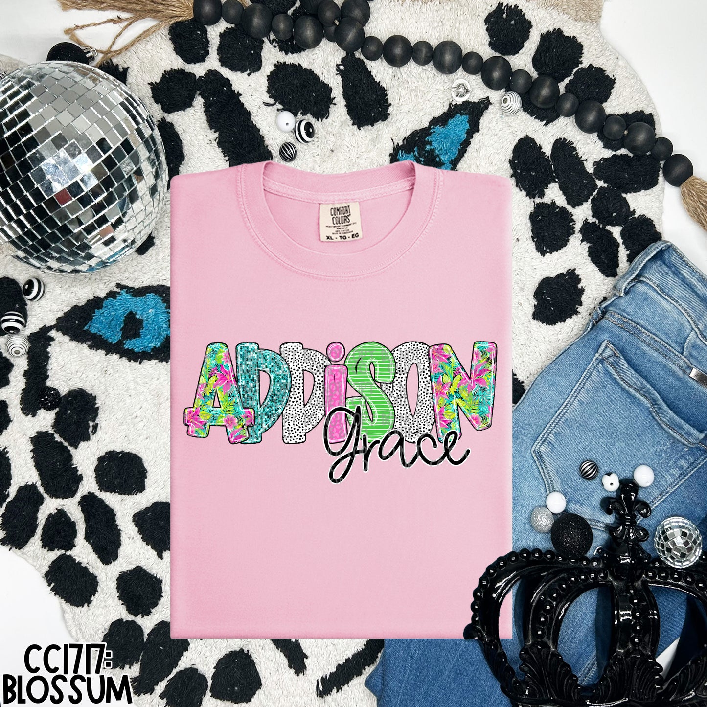 PREPPY TROPICAL PARADISE - MOCKUP ONLY