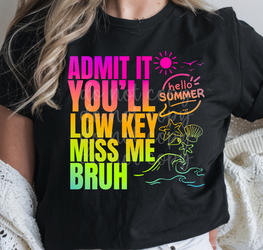 ADMIT IT SUMMER RAINBOW - DTF TRANSFER