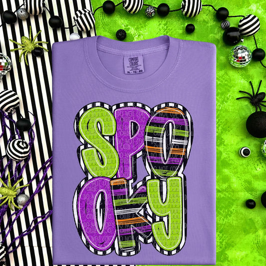 SPOOKY STRIPES *OLLIE & CO. EXCLUSIVE* - DTF TRANSFER
