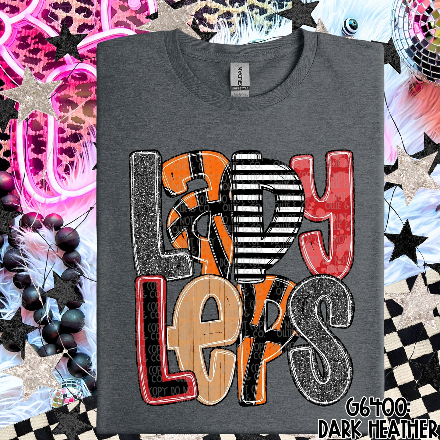 BASKETBALL SCHOOL SPIRIT ALPHA - MOCKUP ONLY