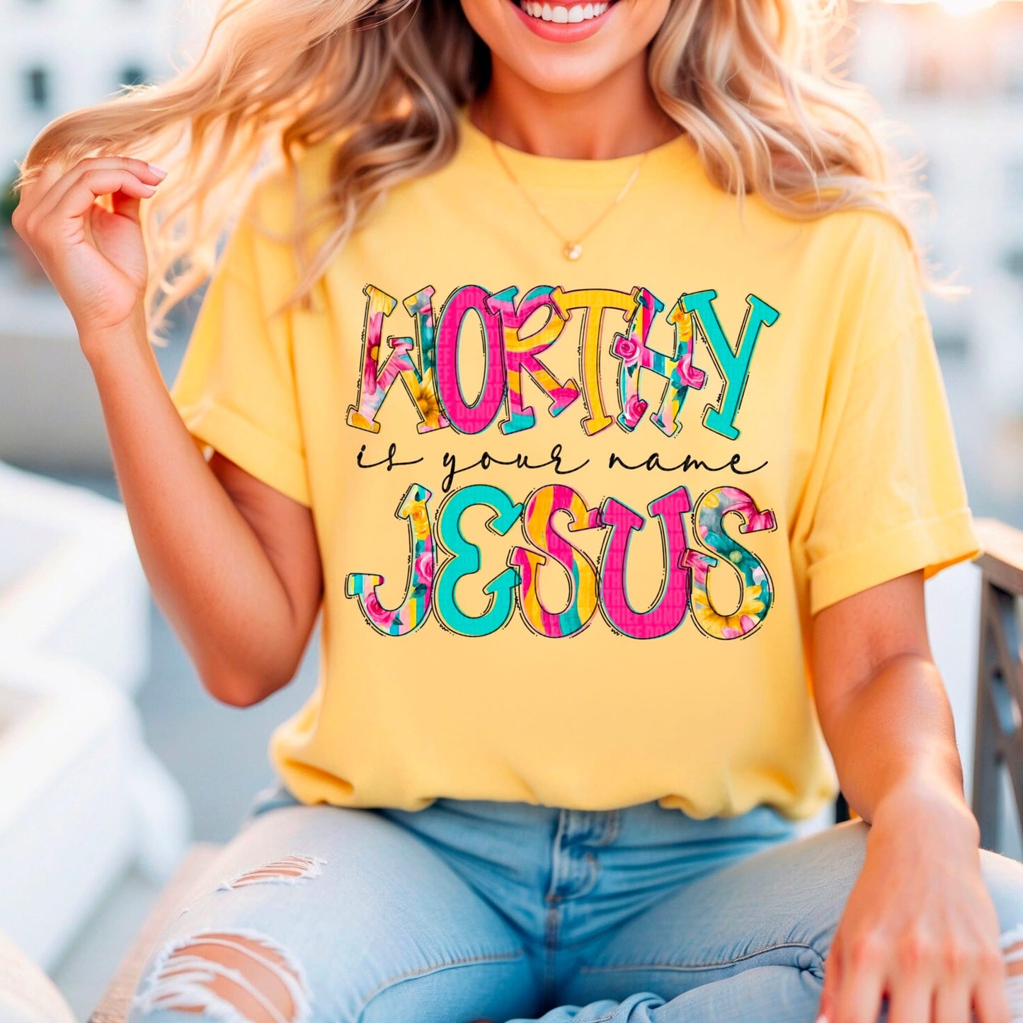 WORTHY IS YOUR NAME - DTF TRANSFER