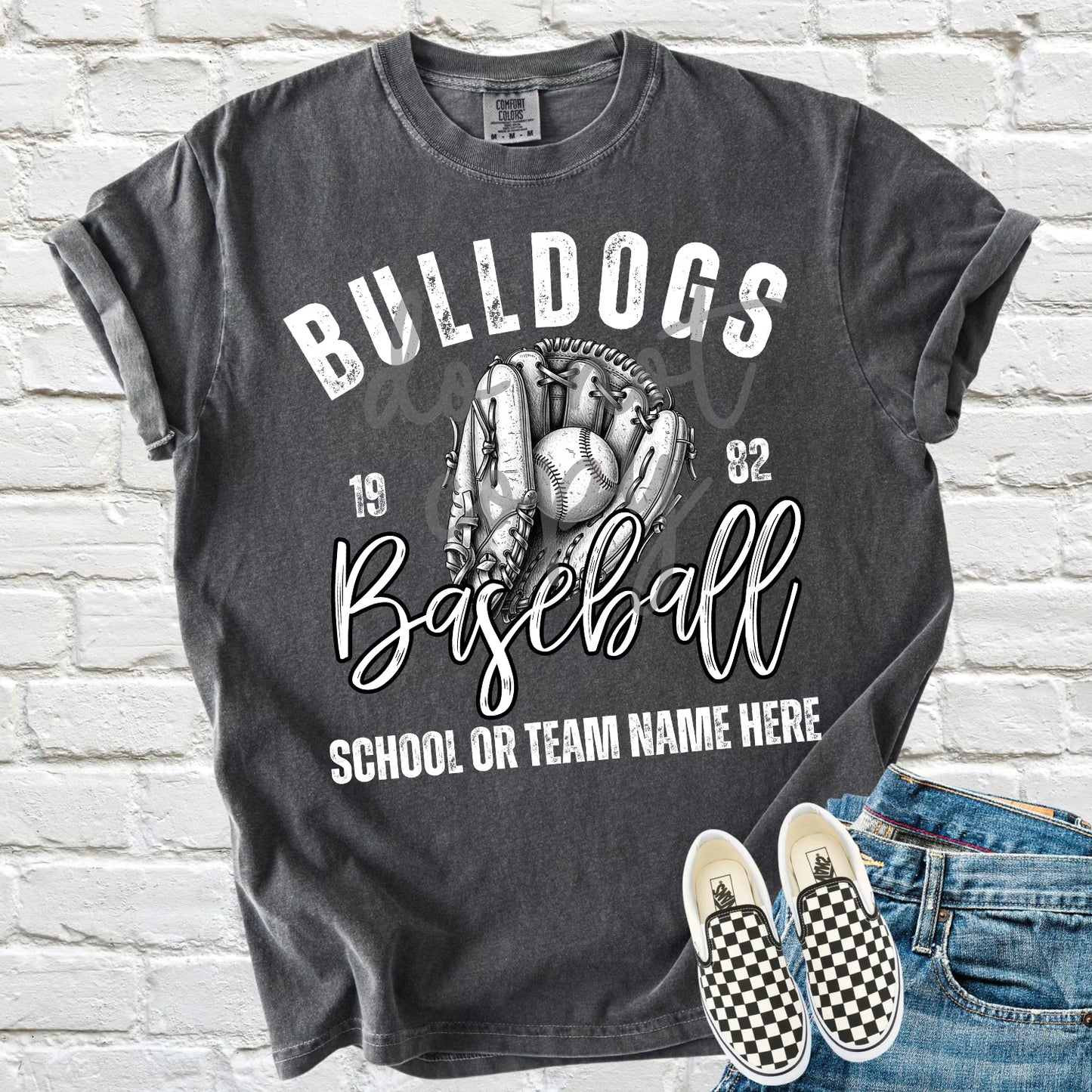 VINTAGE BASEBALL GLOVE - CUSTOM TRANSFER