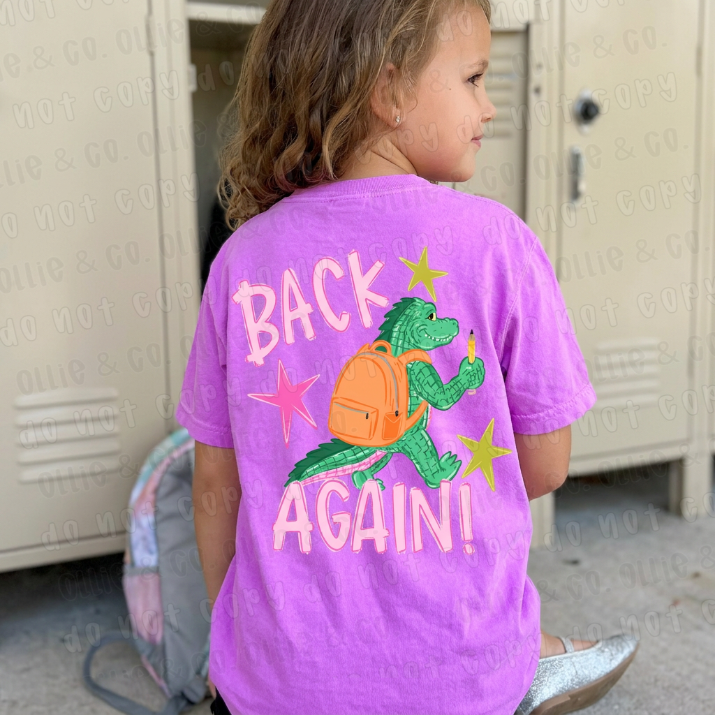 BACK AGAIN GATOR GIRL - DTF TRANSFER